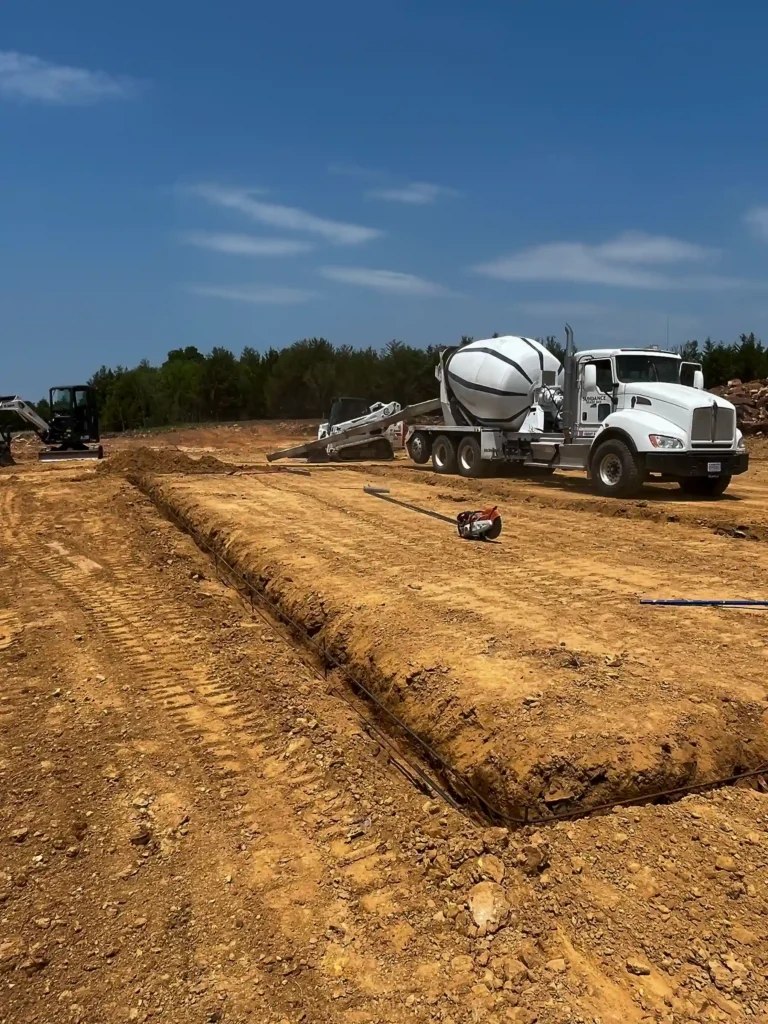 Dirt and Concrete Truck