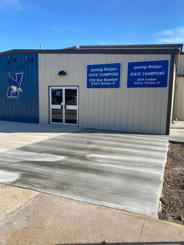 Jennings School repairs entrance